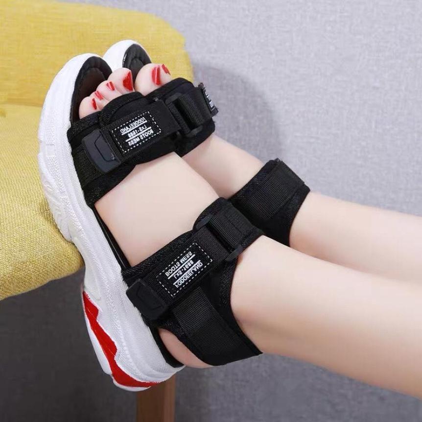 sandal đế cao 2 màu giá rẻ