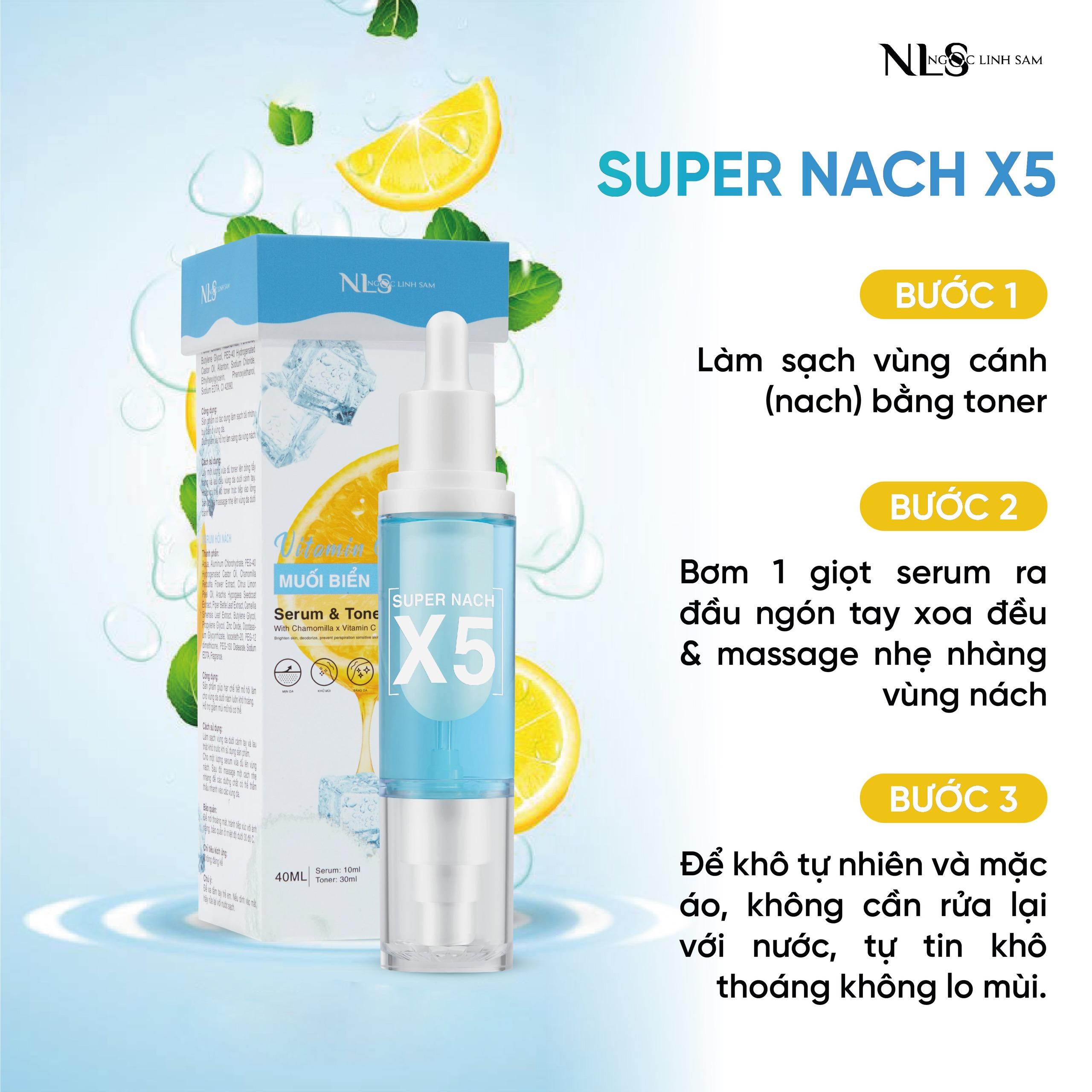 XỊT KHỬ MÙI SUPER NÁCH X5