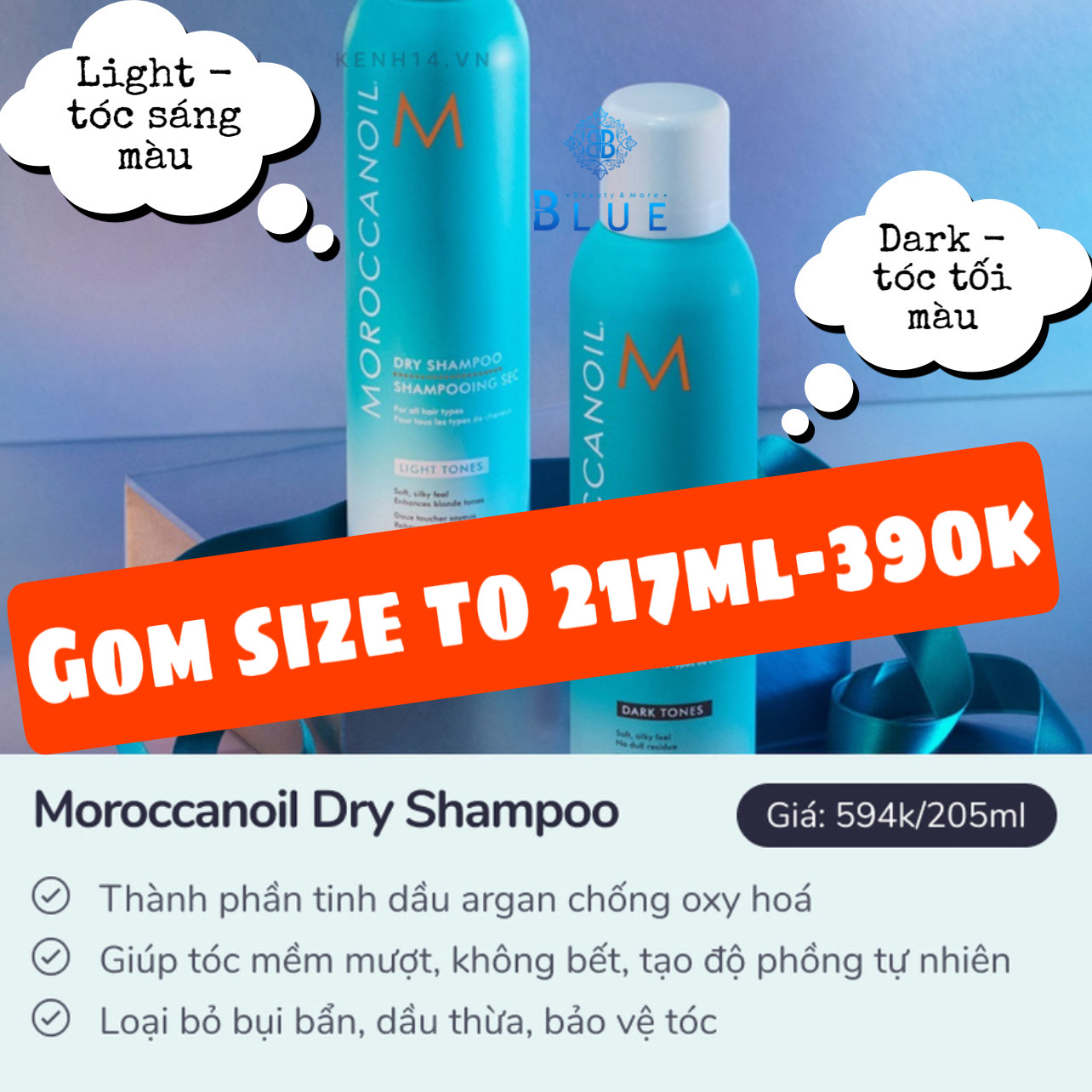 [CHÍNH HÃNG TEM CÔNG TY] Dầu gội khô Moroccanoil Dry Shampoo