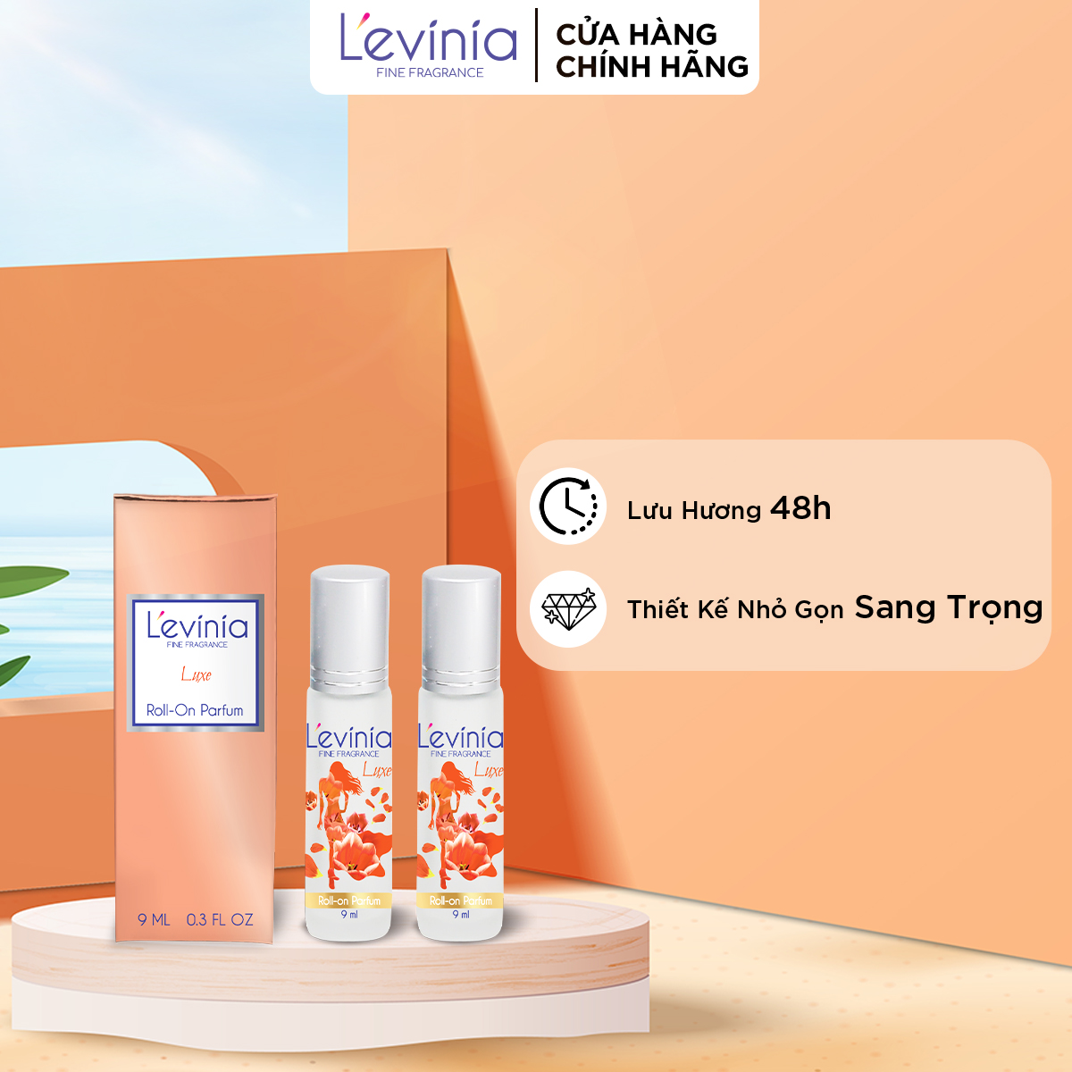 Combo 2 Nước Hoa Cao Cấp Dạng Lăn L'evinia Hương Luxe 9ml