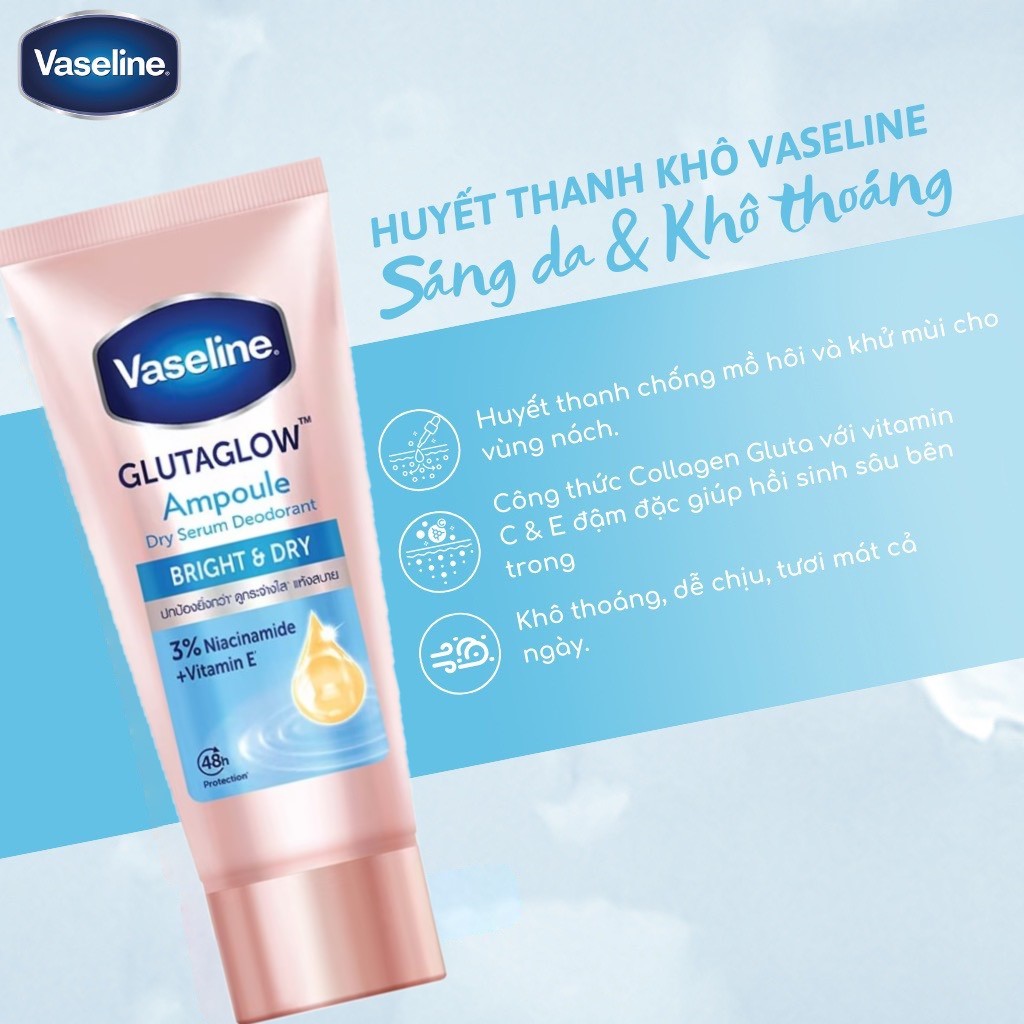 Vaseline Dry Serum GlutaGlow Ampoule Deodorant 45ml