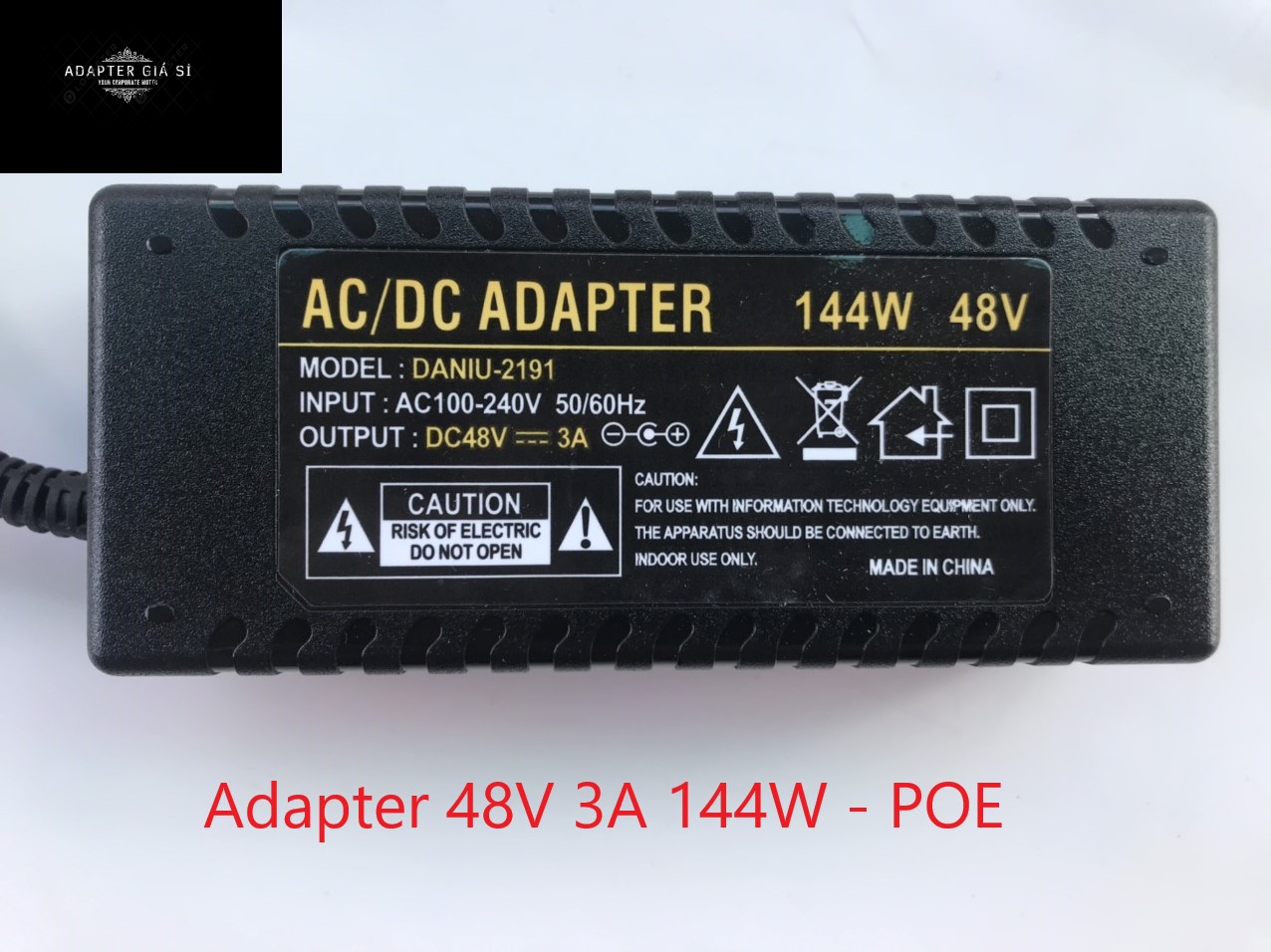 Adapter sạc 48v 3a 144w poe hàng chất lượng cao