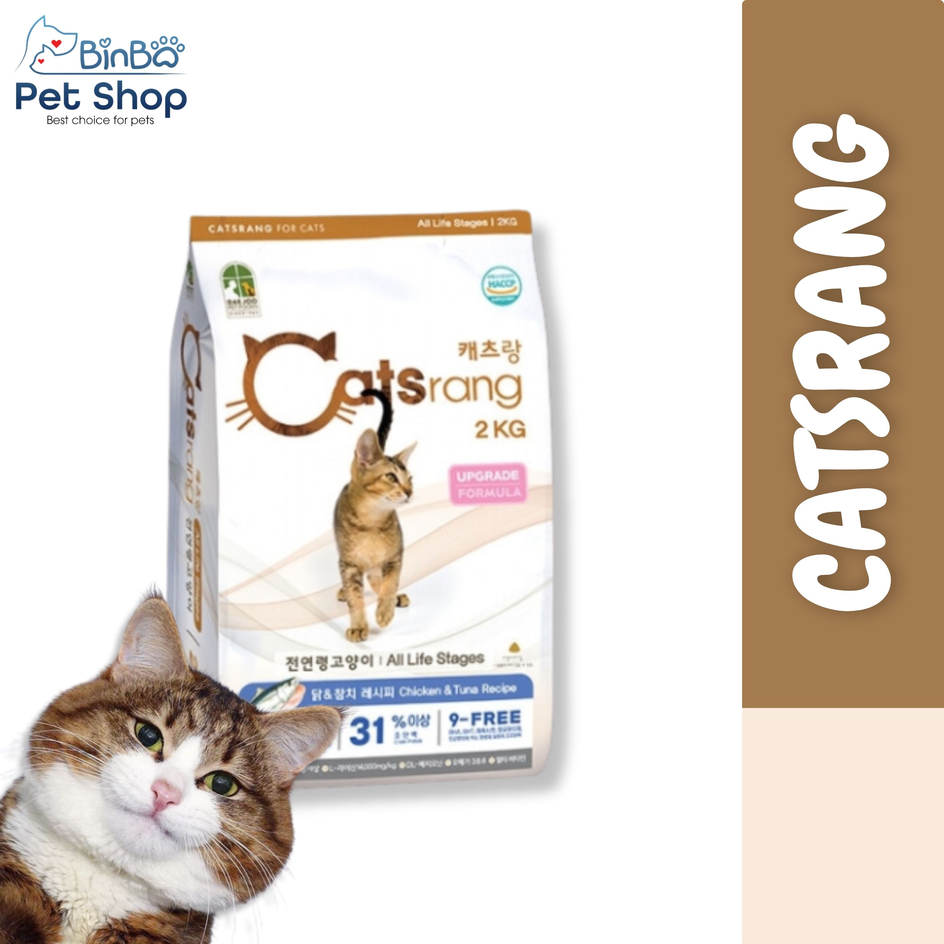 Thức ăn cho mèo mọi lứa tuổi dạng gói Catsrang 2kg