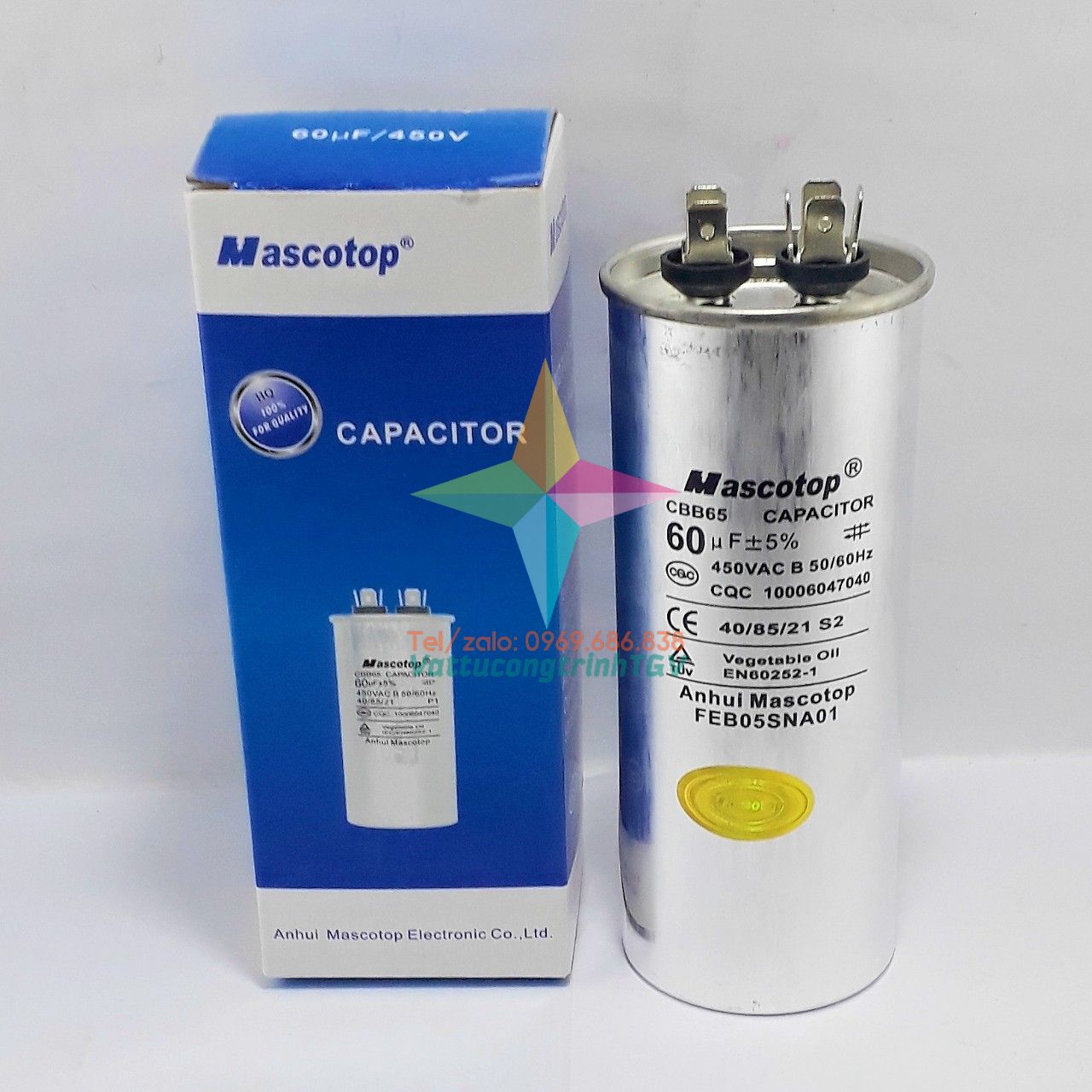 Tụ điều hòa MASCOTOP CBB65 60uF+5%