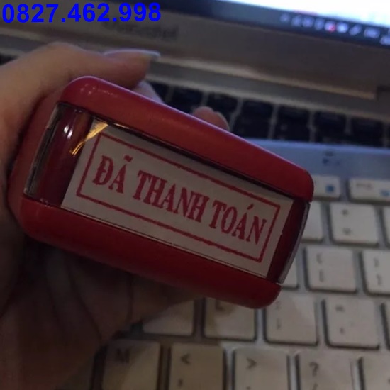 Con dấu đã thu tiền, đã thanh toán,...