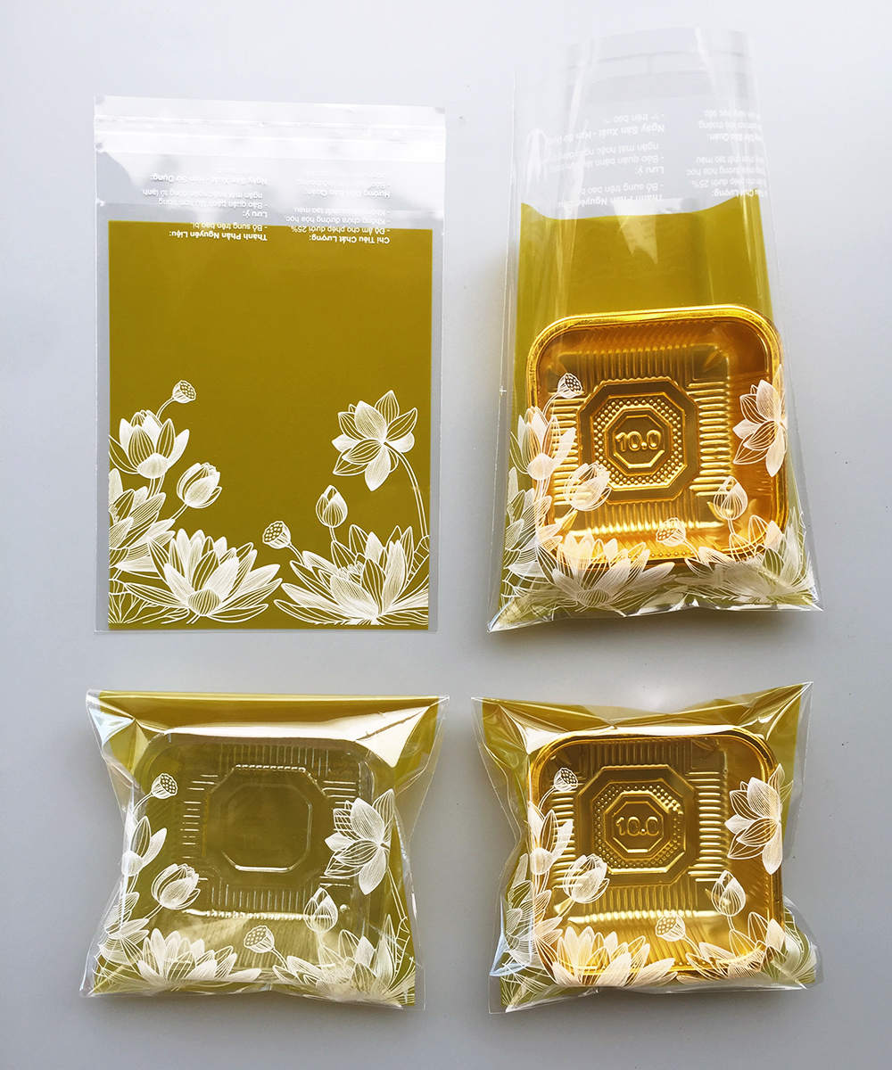 Set 100 Khay Túi Trung Thu Dán 150 - 250gr [Gold Pack Viet Nam]