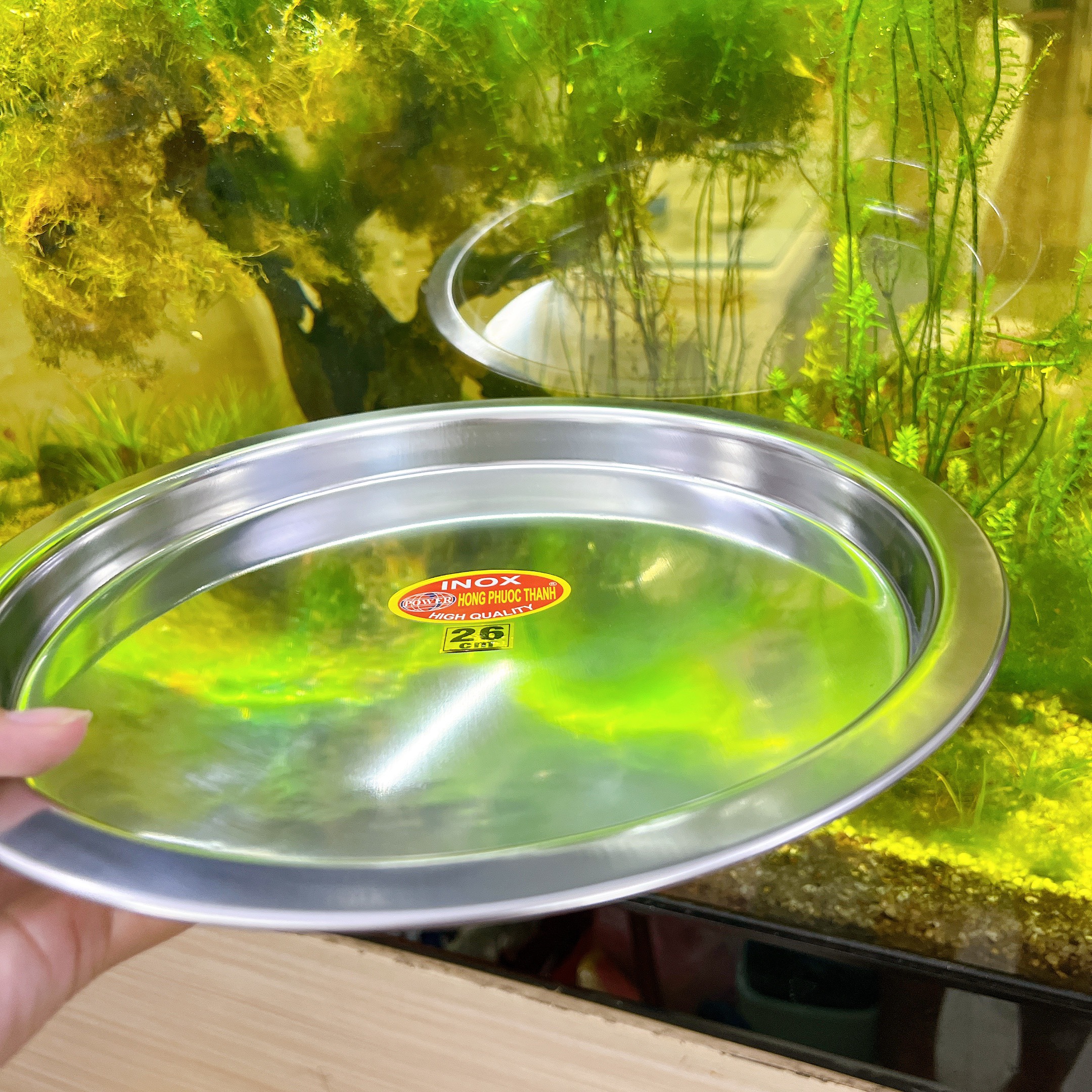 Lót bếp cồn - Khay tròn để bếp cồn 26cm