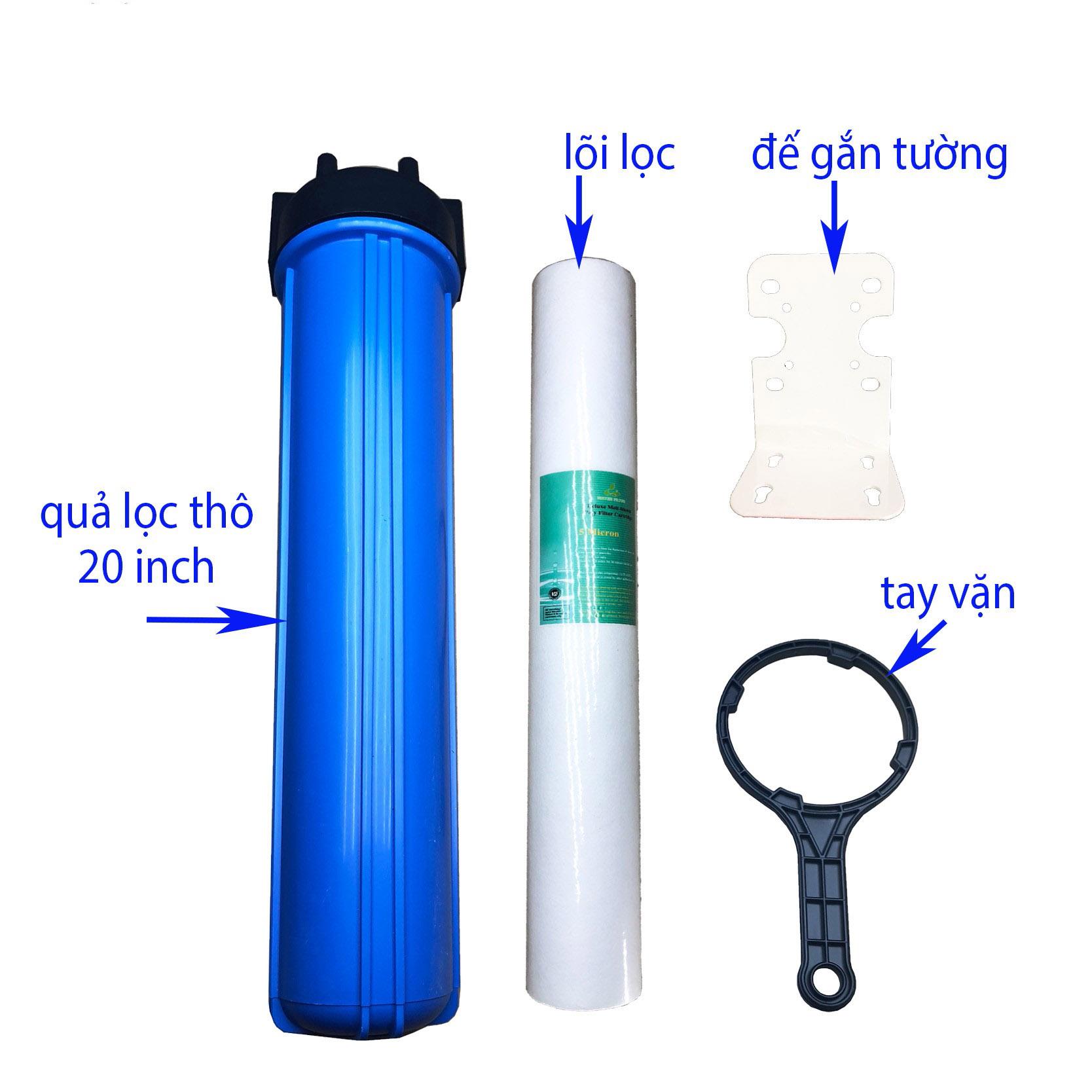 Cốc lọc 20inch kèm lõi và phụ kiện đầy đủ ( cốc xanh zen 27)