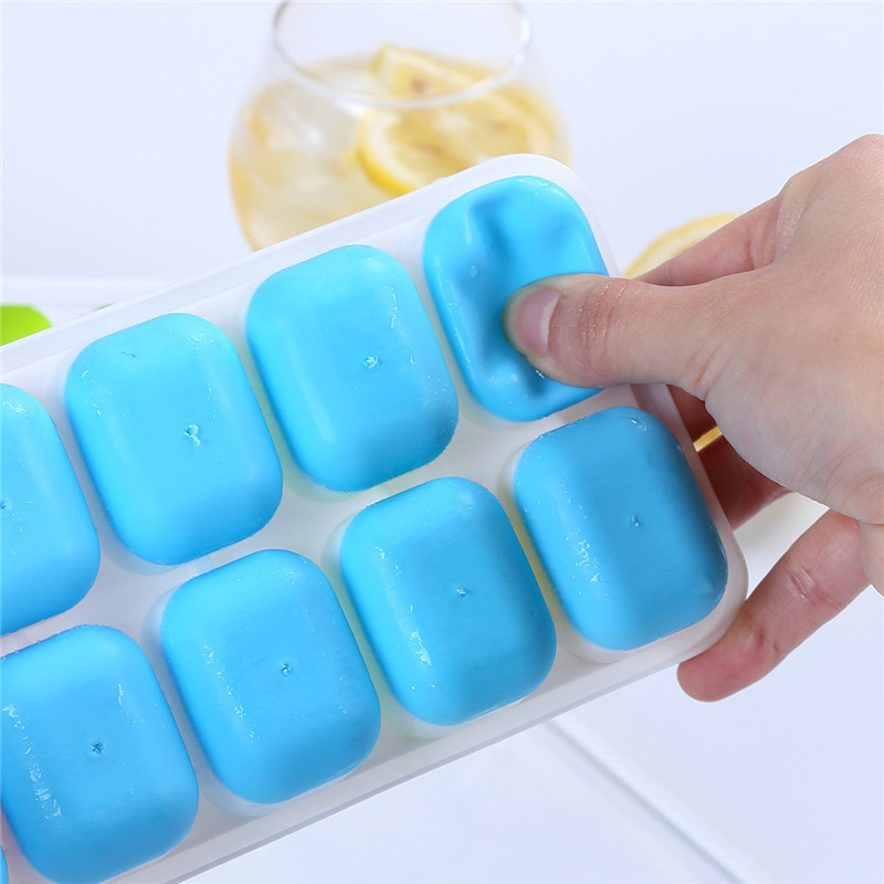 Khay làm đá silicon 14 ô có nắp đậy