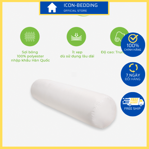 Ruột gối ôm everon 80x100cm không xẹp lún, hàng chính hãng - by icon-bedding