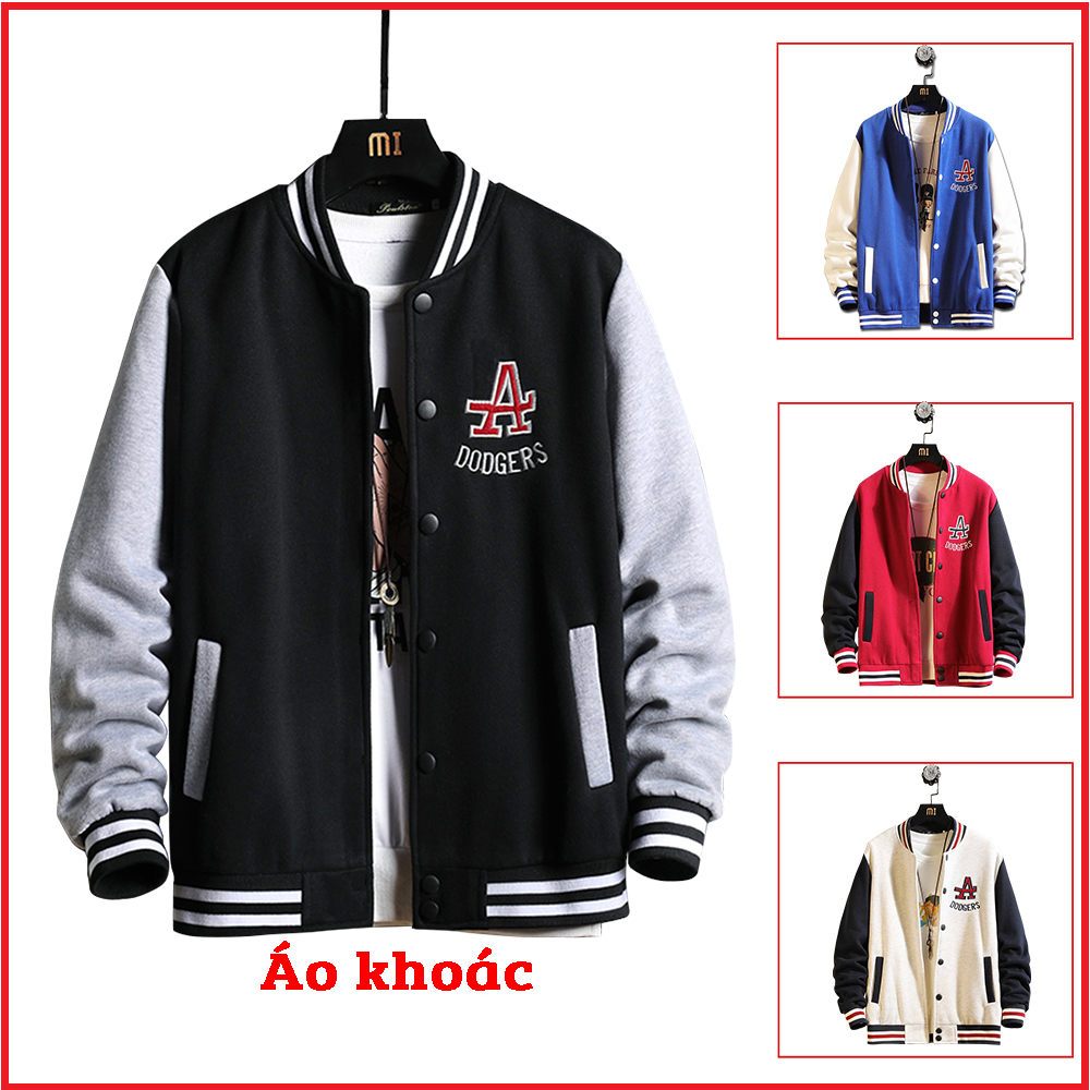 Áo Khoác Nỉ Nam Bomber Chữ A Dáng Basic Cài Khuy Thời Trang Hot Trend 2021 FORYOU AO KHOAC NAM 9000053C