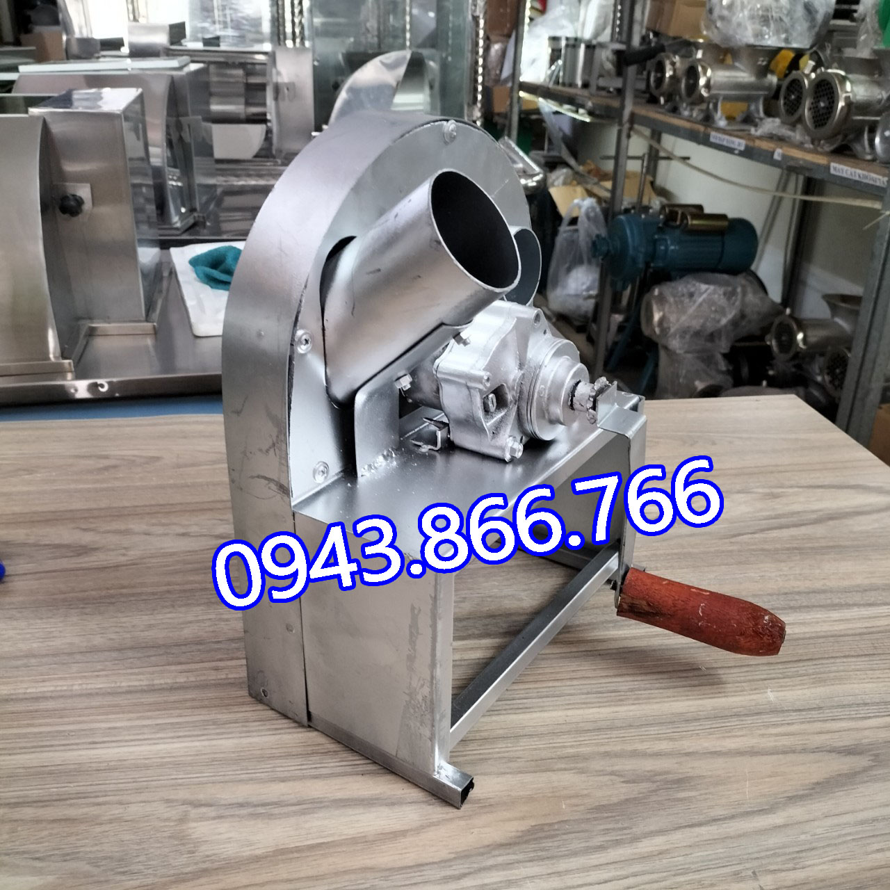 Máy thái hành tỏi , thái lát củ quả quay tay