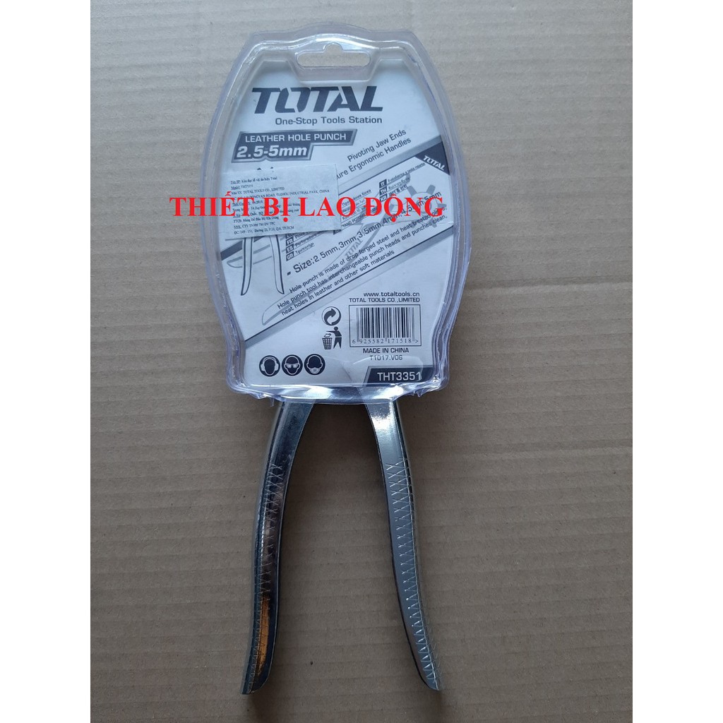 Kèm đục lỗ vải da (48/T) TOTAL THT3351