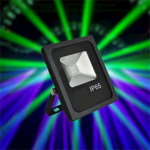 ĐÈN LED PHA REMOTE ĐỔI MÀU IP65 10W MPE (FLD-10RGB)