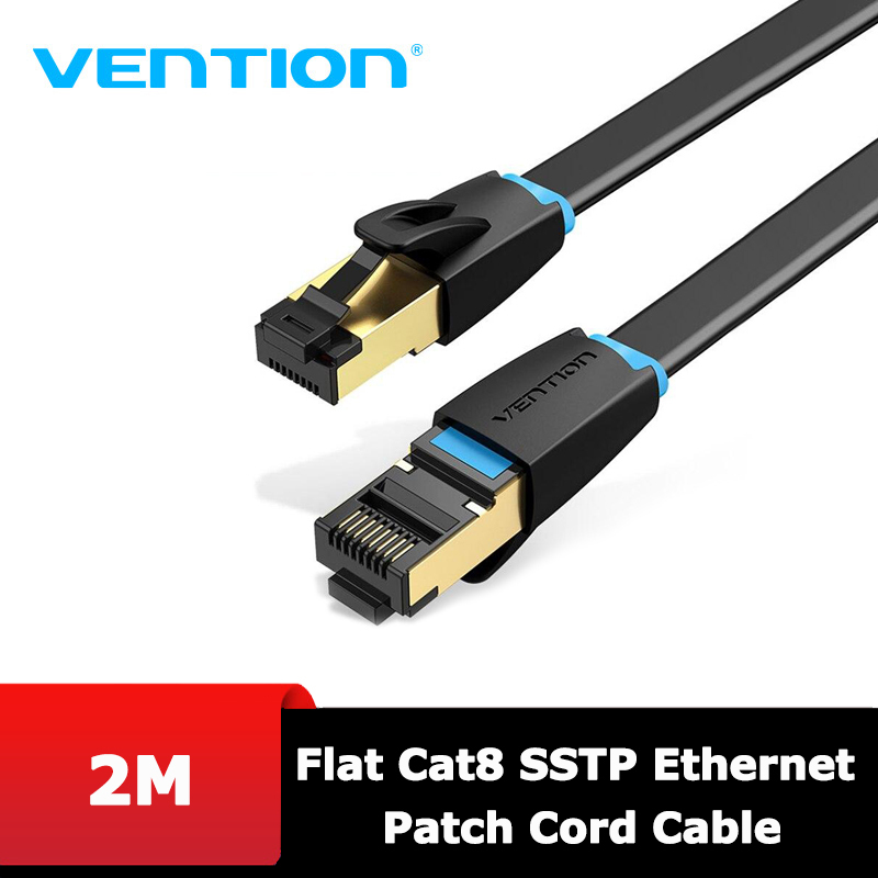 Bảng giá Dây cáp mạng CAT8 SSTP Ethernet/RJ45 40Gbps Siêu Tốc Độ dài 1m đến 5m VENTION IKCB Phong Vũ