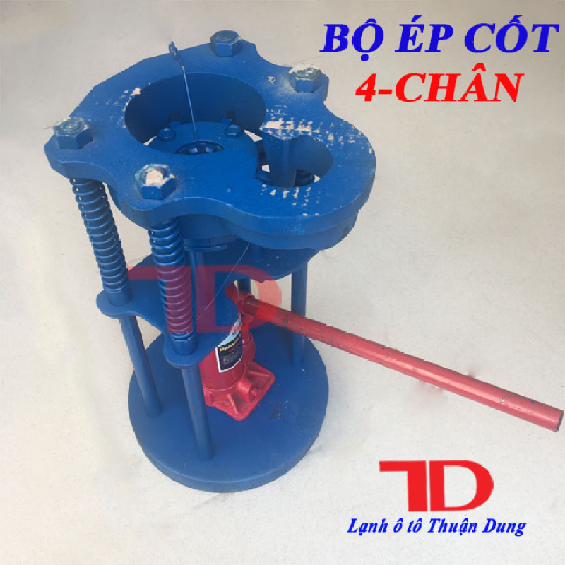 Bộ ép cốt 4 chân, Bộ bấm đầu ống dây tio dẫn gas lạnh ô tô