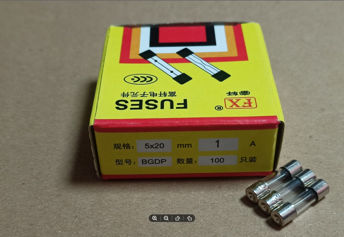 Cầu Chì 1A 250V 5x20mm (Hộp 100 chiếc)