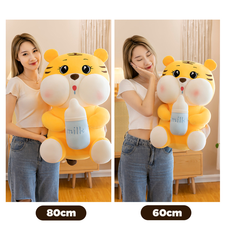 Gấu Bông Hổ Ôm Bình Sữa 80cm Cực Xinh Dứa Store