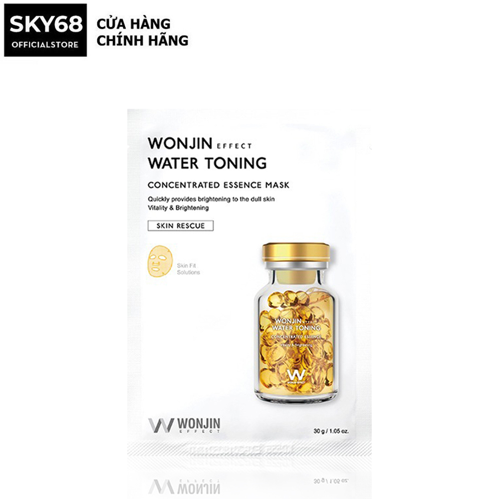 Mặt nạ truyền trắng wonjin effect water toning concentrated essence mask 30g - water toning