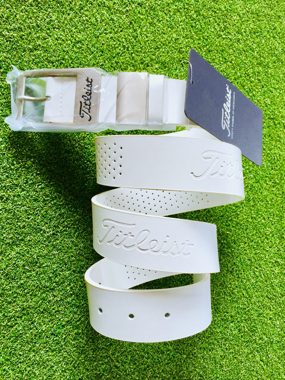 Thắt lưng golf (màu đen-trắng) Golf belt-골프벨트