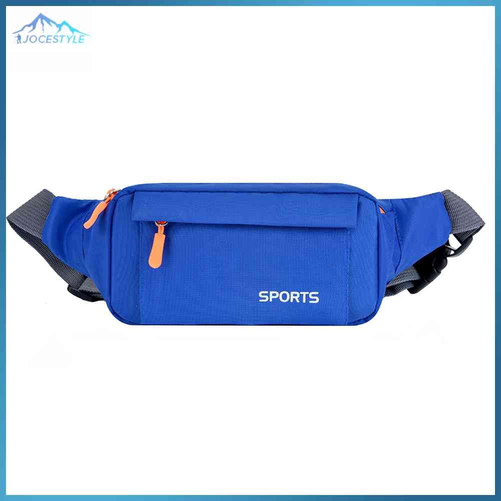 Unisex Casual Waist Bag Waterproof Oxford Sports Casual Fanny Money Belt Pouch Streetwear-Black/Blue/Green/Rose Red/Grey