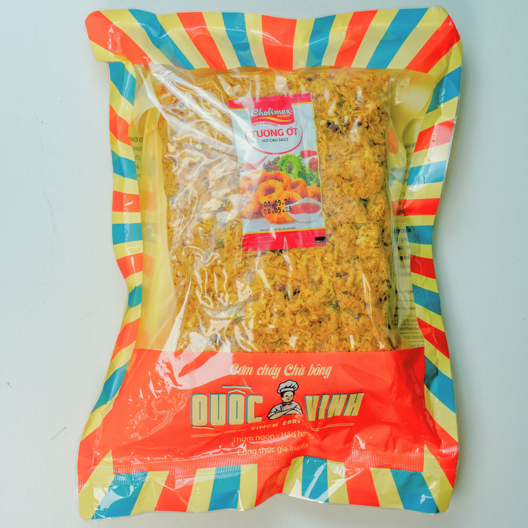 Cơm cháy chà bông Quốc Vinh - Không Cay loại 250g/gói