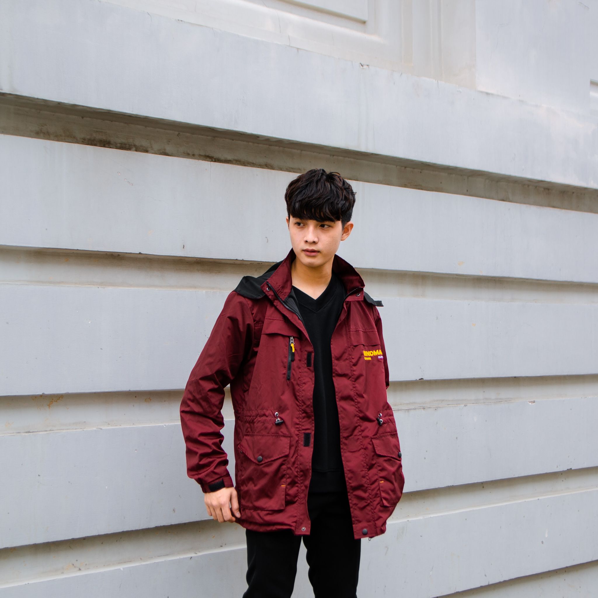 [HCM]Áo khoác dù WindMaster Jacket (Plus+) Logo thêu - Duppo