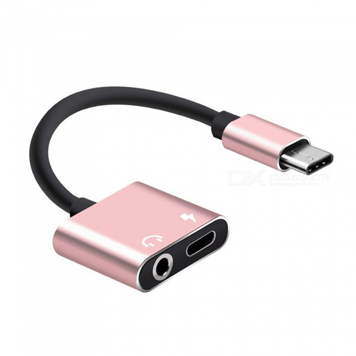 Cáp Chuyển Cổng Type C ra 2 Đầu Sạc Và Jack 3.5mm SIGATO SGT 9339