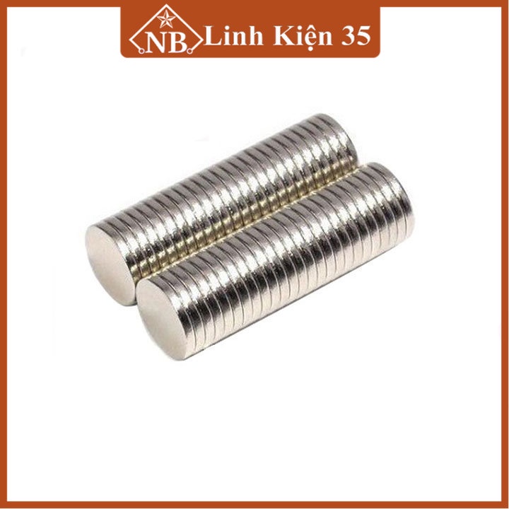 Combo 50 viên nam châm đất hiếm tròn 5x2mm (Nam châm vĩnh cửu từ tính hút cực mạnh)