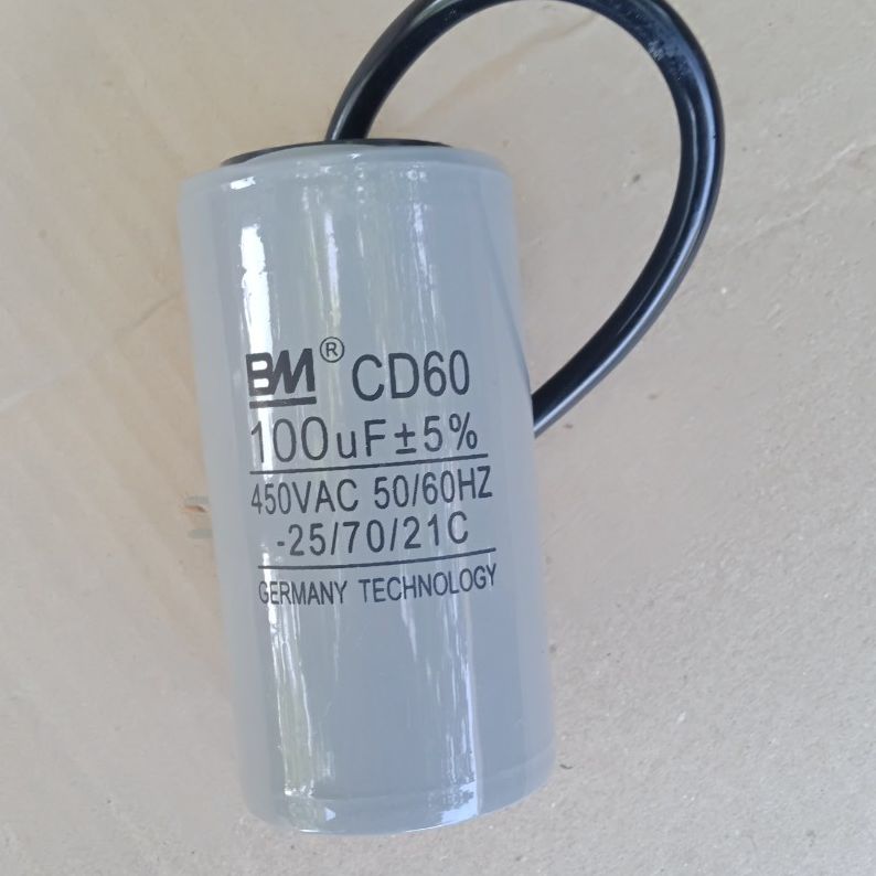 Tụ điện động cơ xoay chiều 100uF (mầu xanh , xám  shop giao mầu ngẫu nhiên)