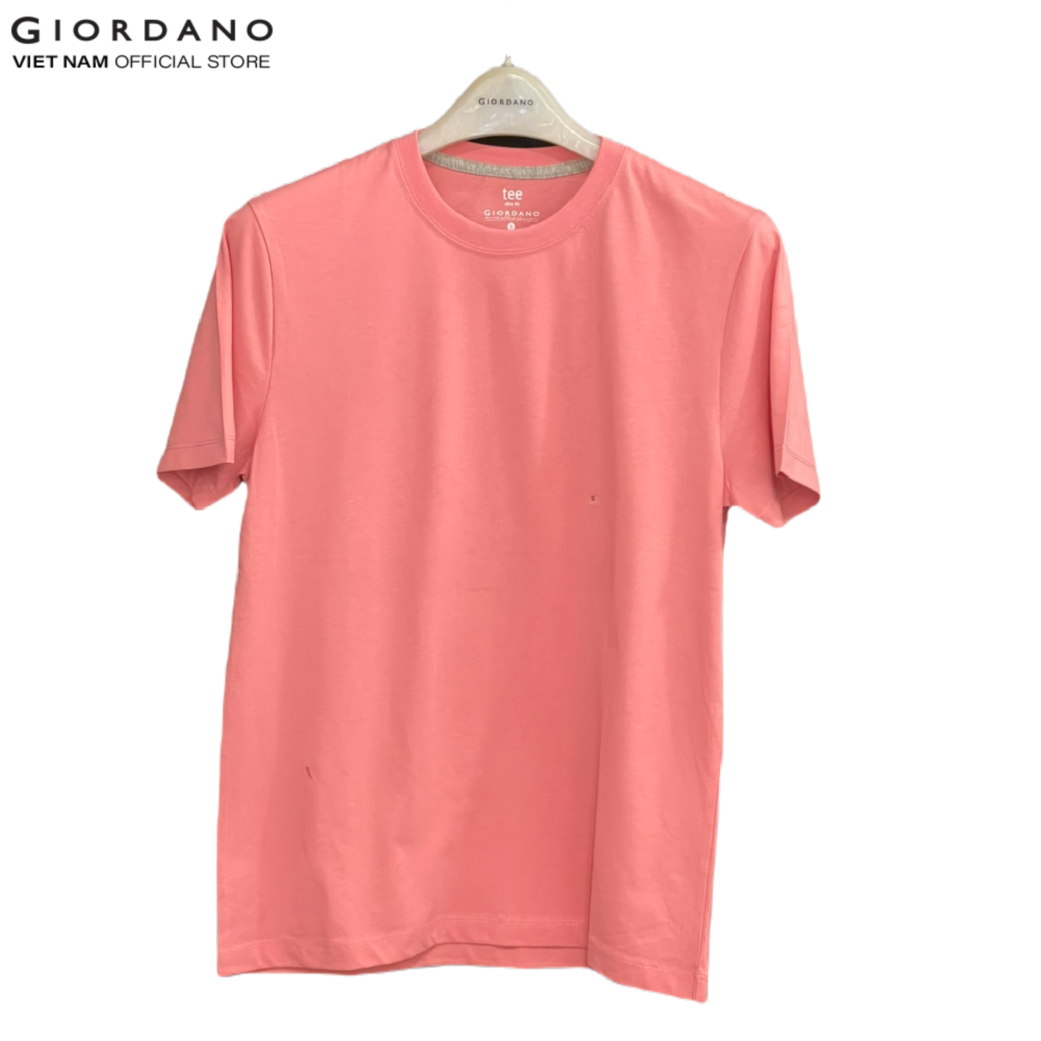 Áo thun nam ngắn tay cổ tròn giordano 01020250