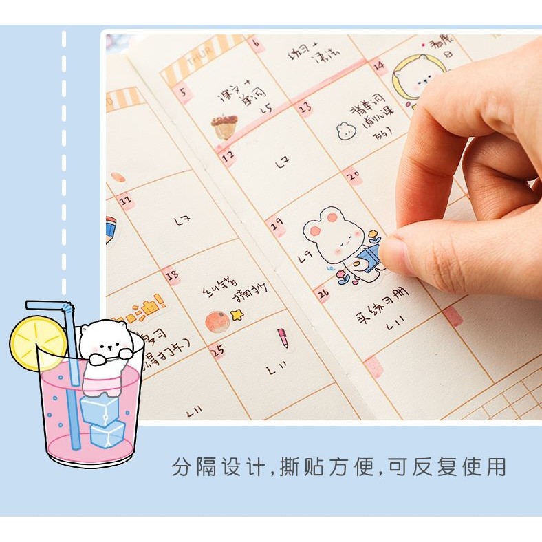 Bộ Miếng Dán Eslite yoyo Đáng Yêu E100