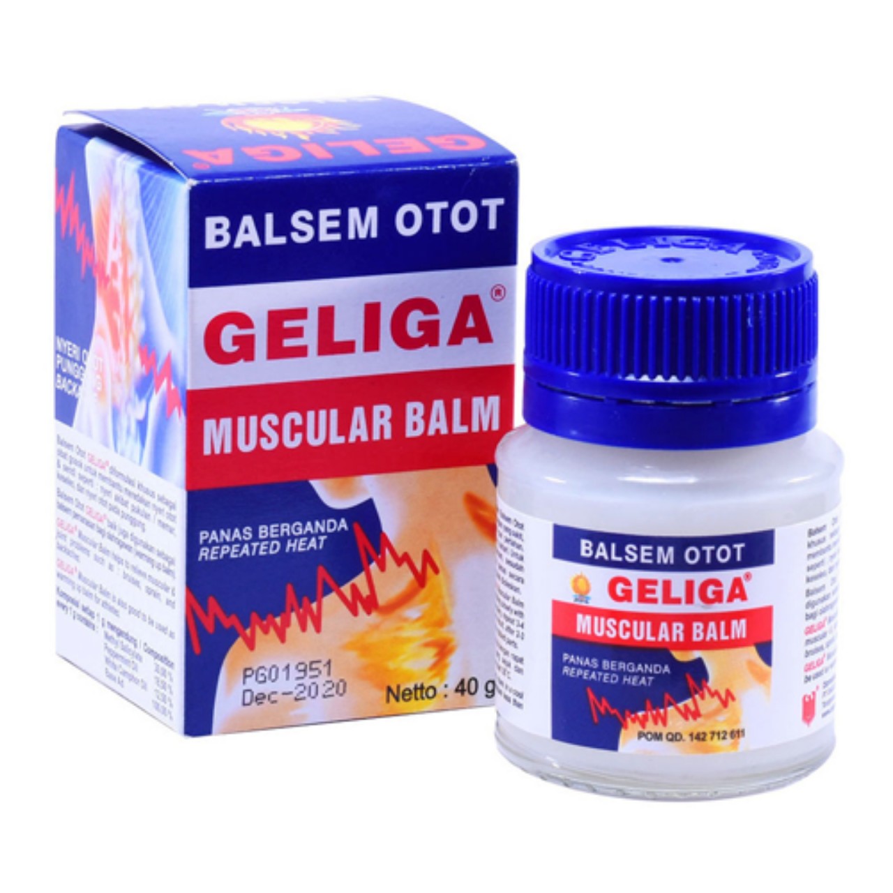Dầu Cù Là Lửa GELIGA 40g Indonesia