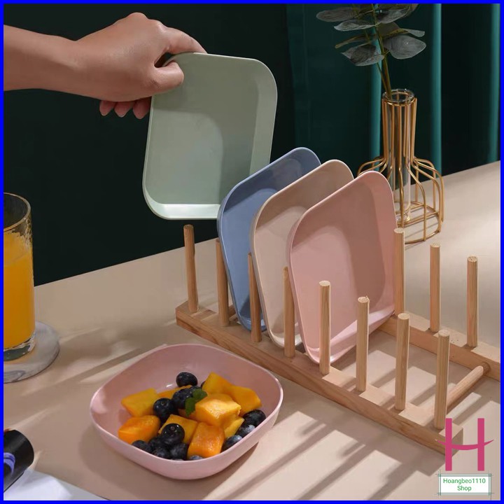 Đĩa Đựng Thức Ăn Sang Xịn Mịn Bằng Lúa Mạch