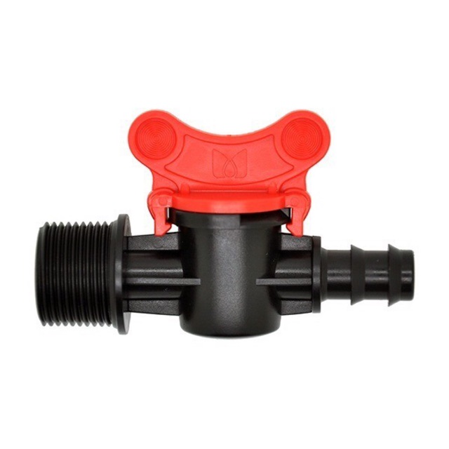 Van khoá ren ngoài 21, ra ống ldpe 20 hoặc 16mm