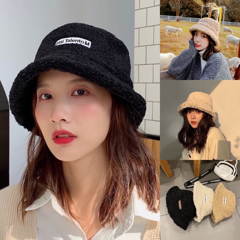[HCM] Mũ lông cừu, mũ bucket lông cừu CANDY666