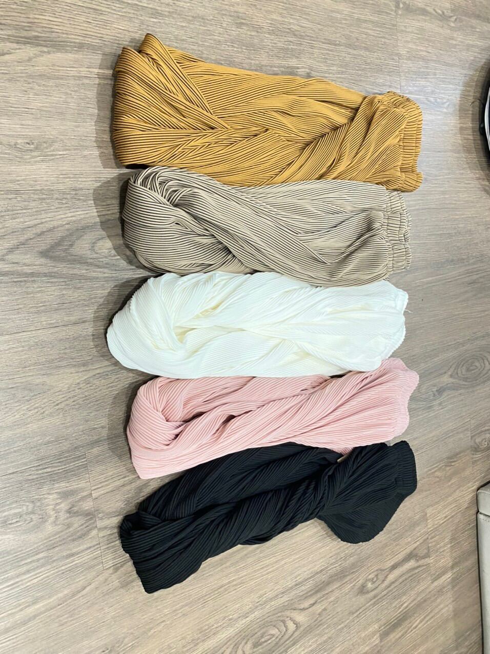 [25-27/4 Hoàn tiền 15%]Quần ống suông gân thun lạnh - M06