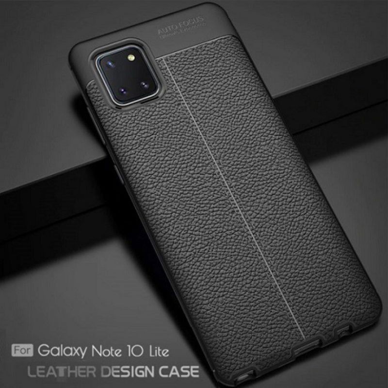 Ốp lưng silicon dẻo giả da hãng auto focus cho samsung galaxy note 10 lite, note 10 plus, note 10, note 9, note 8123123