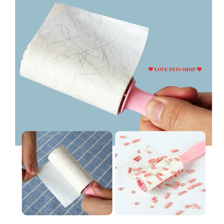 Dog cat shedding hair roller, dirt with replacement core