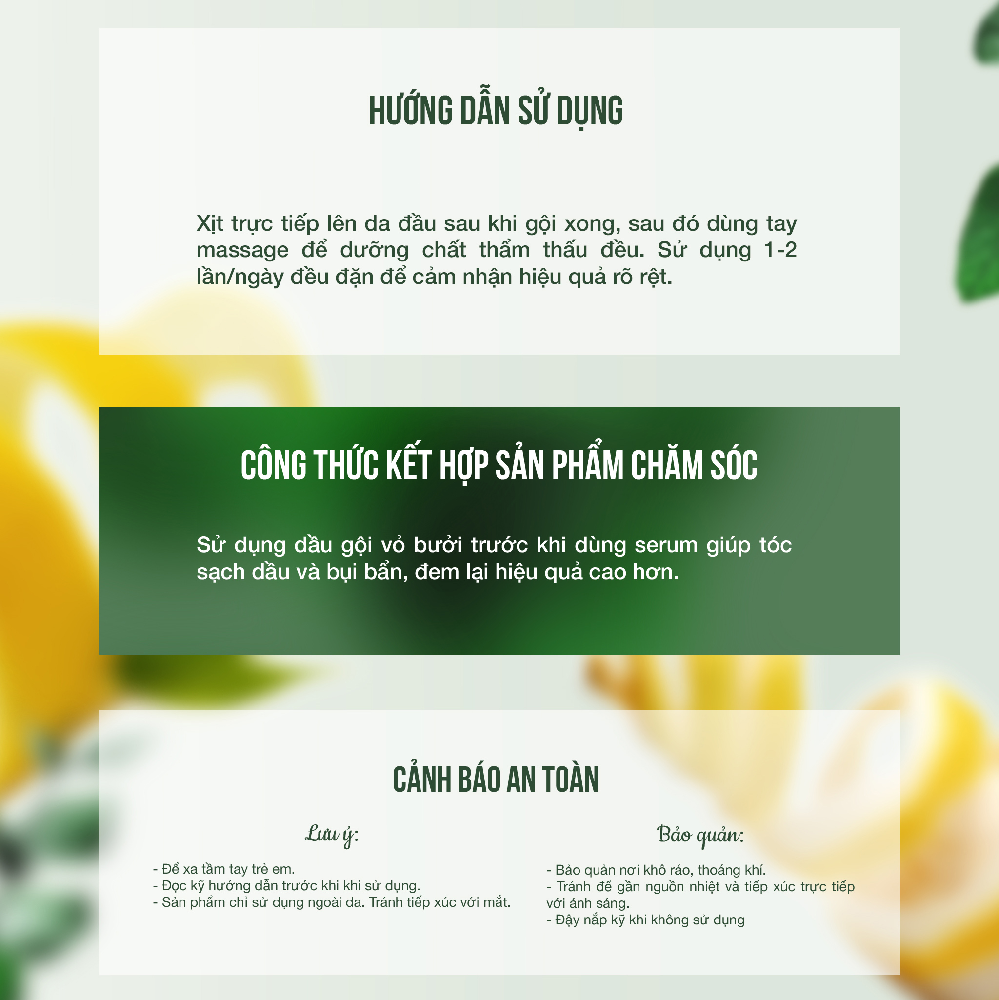 Serum dưỡng tóc tinh dầu Bưởi 38ml JULYHOUSE