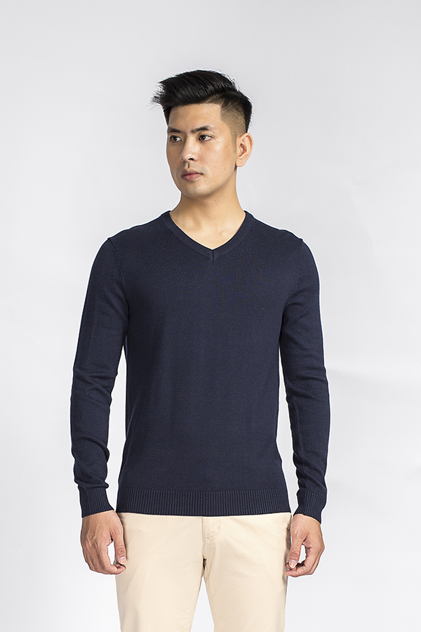Áo len nam cổ tim kwin aristino kwo002w8