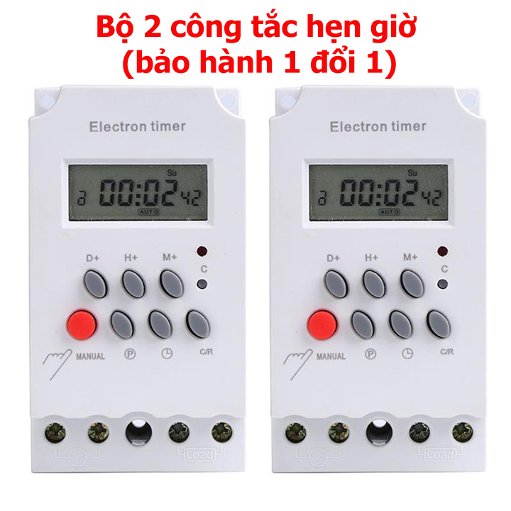 Bộ 2 công tắc hẹn giờ electron timer KG316T-II/ 25A/ 220V.
