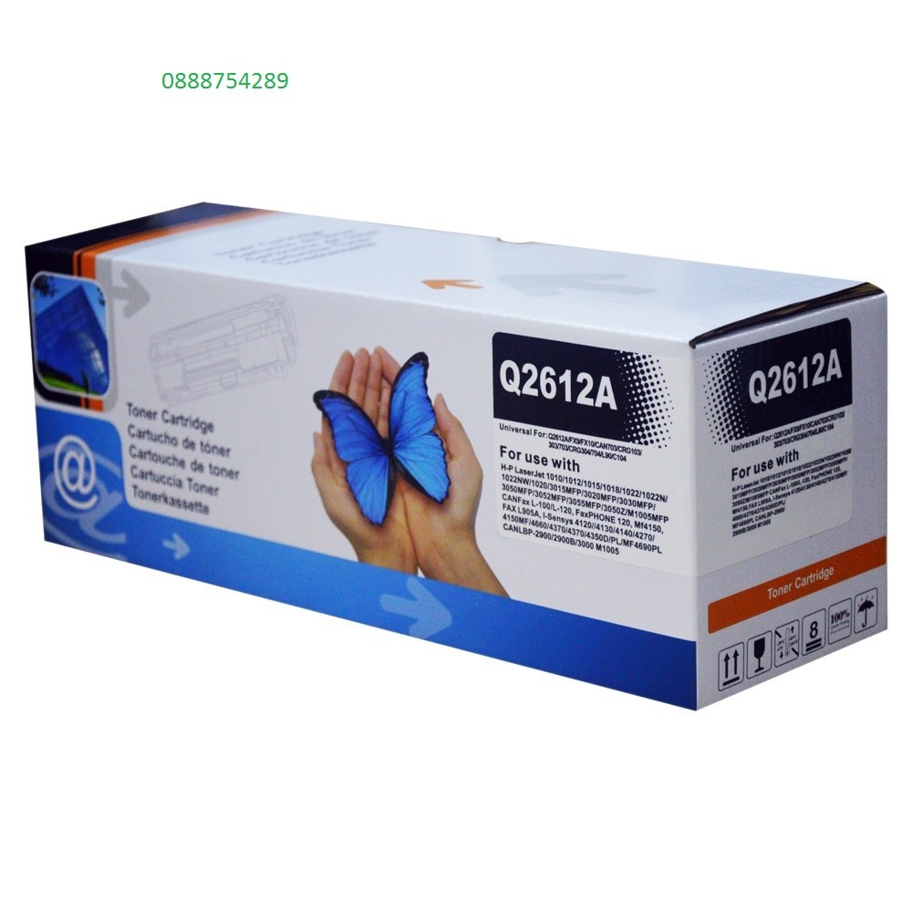 Hộp mực KIDO 12A dùng cho máy in HP LJ 1010- 1020- 3030- 3050- Canon LBP 2900- 3300- MF 4000- 4100 - HMKIDO12A - Hop Muc KiDo 12A