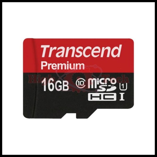 Thẻ nhớ microSDHC Transcend 16GB Premium tốc độ upto 90MB-s (Đỏ)