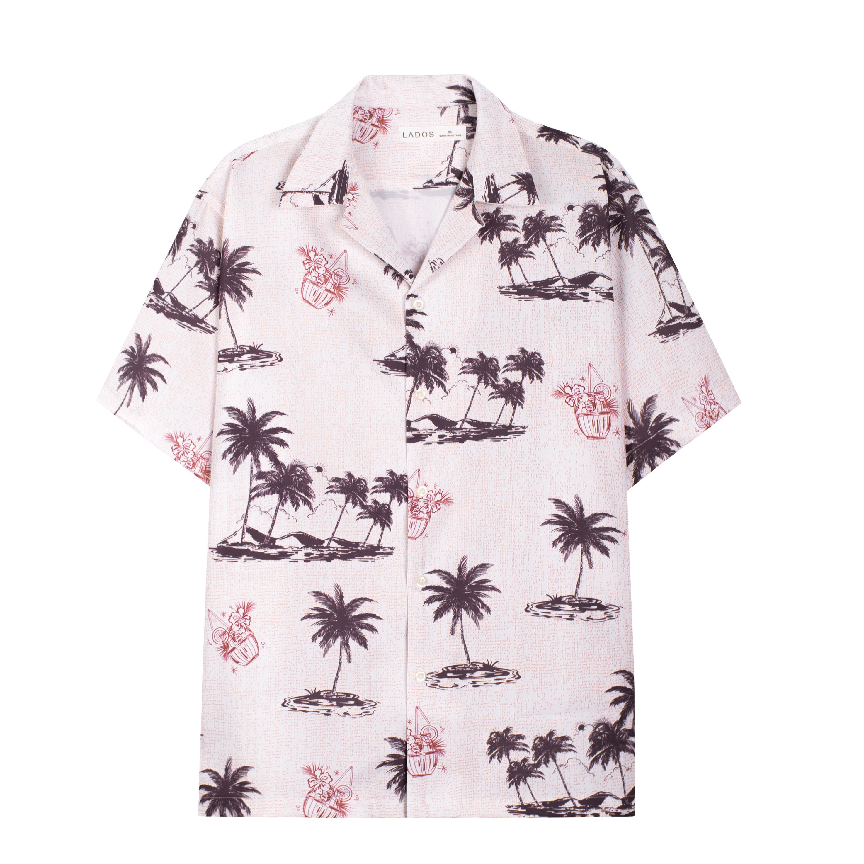 Men's shirts short-sleeved texturized soft quality, form đẹp lados-8060