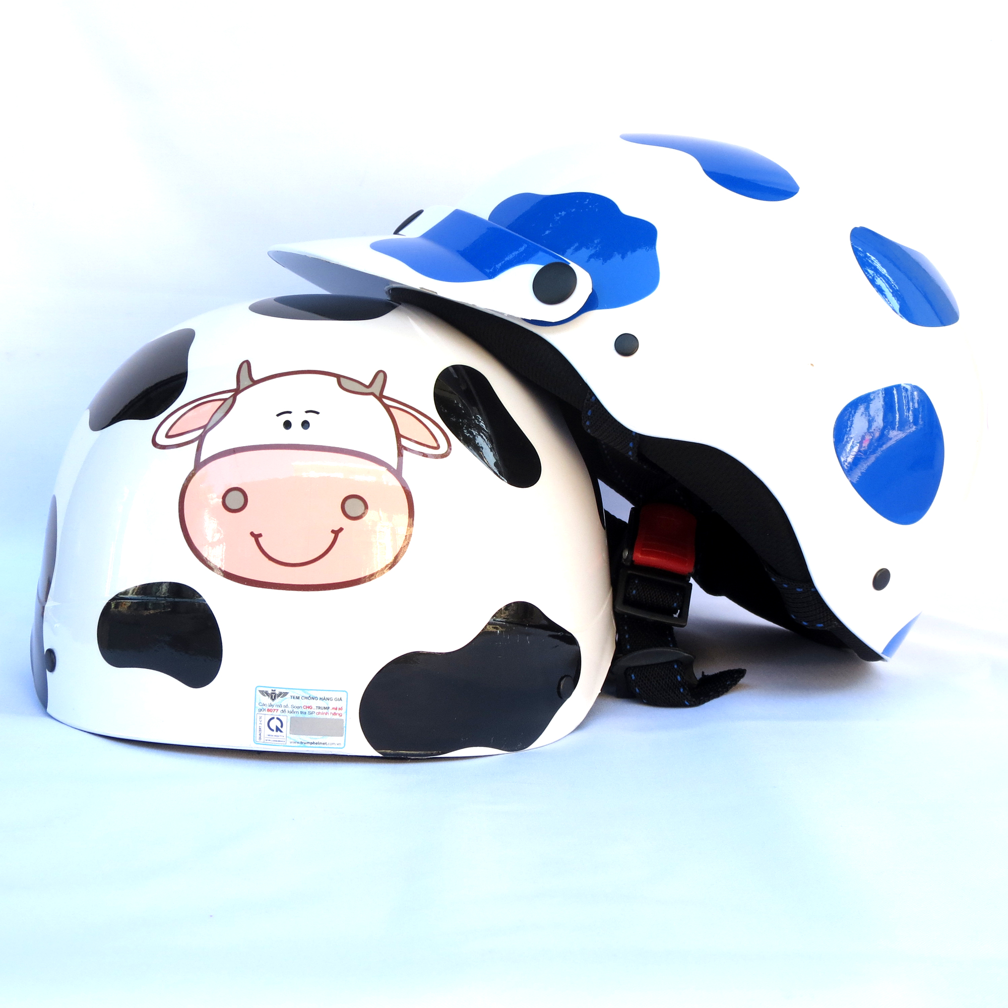 Mũ bảo hiểm 1/2 NTMAX Trumb tem bò sữa siêu cute