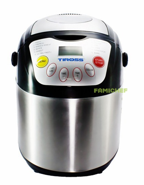 Máy làm bánh mì 12 chức năng Tiross TS821