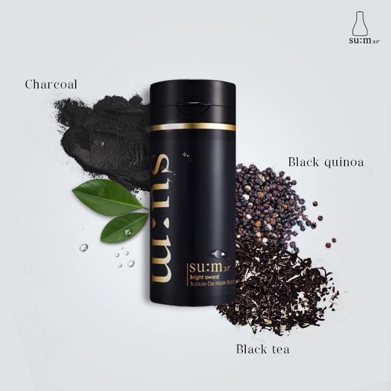[Xả kho hsd t11/2022] Mặt nạ sủi bọt thải độc trắng da Su:m37 Bright Award Bubble-De Mask Black 10ml (đen)