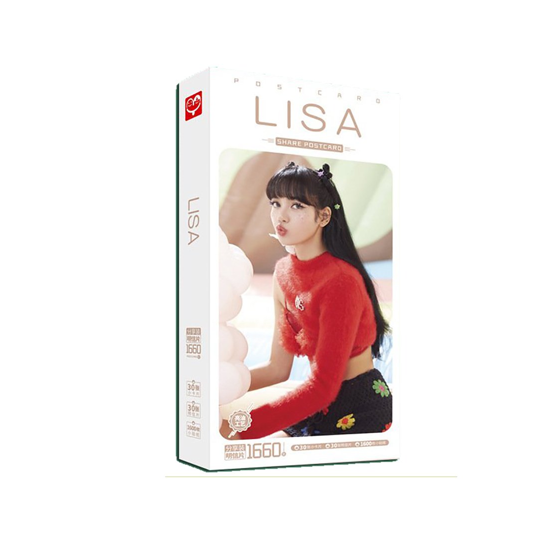 Hộp ảnh postcard ĐEN HỒNG Lisa mẫu mới