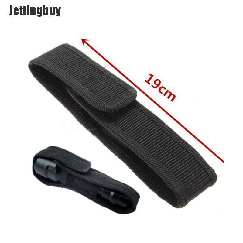Led Flashlight Torch Lamp Light Holster Holder Carry Case Belt Pouch Nylon  14.5cm